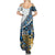 Happy Hanukkah Summer Maxi Dress Menorah and Dreidel - Wonder Print Shop