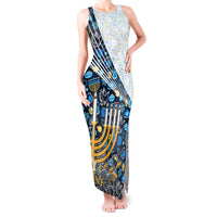 Happy Hanukkah Tank Maxi Dress Menorah and Dreidel - Wonder Print Shop