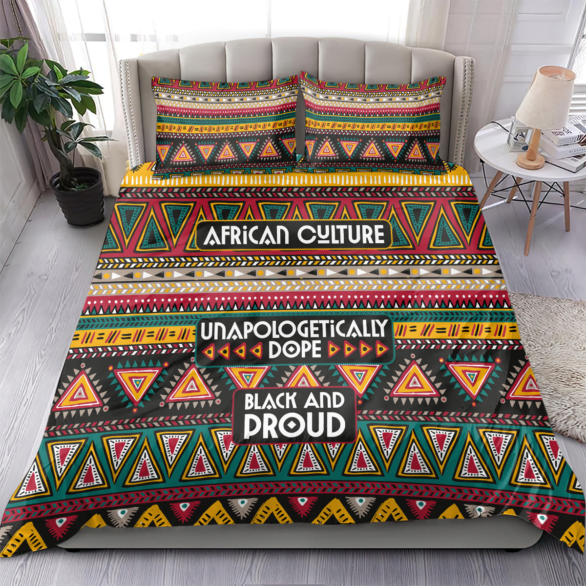 Colorful African Pattern Bedding Set - Wonder Print Shop