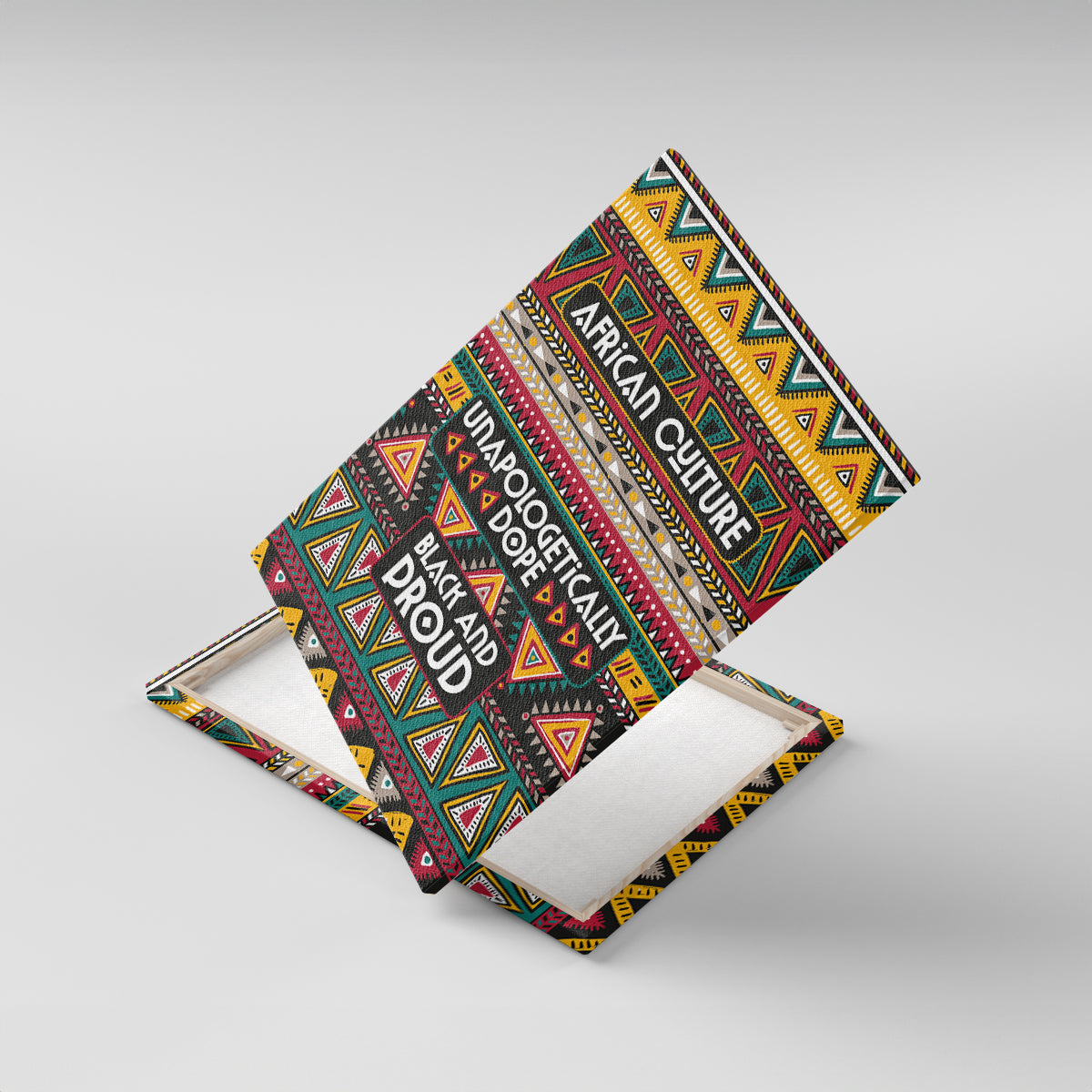 Colorful African Pattern Canvas Wall Art - Wonder Print Shop