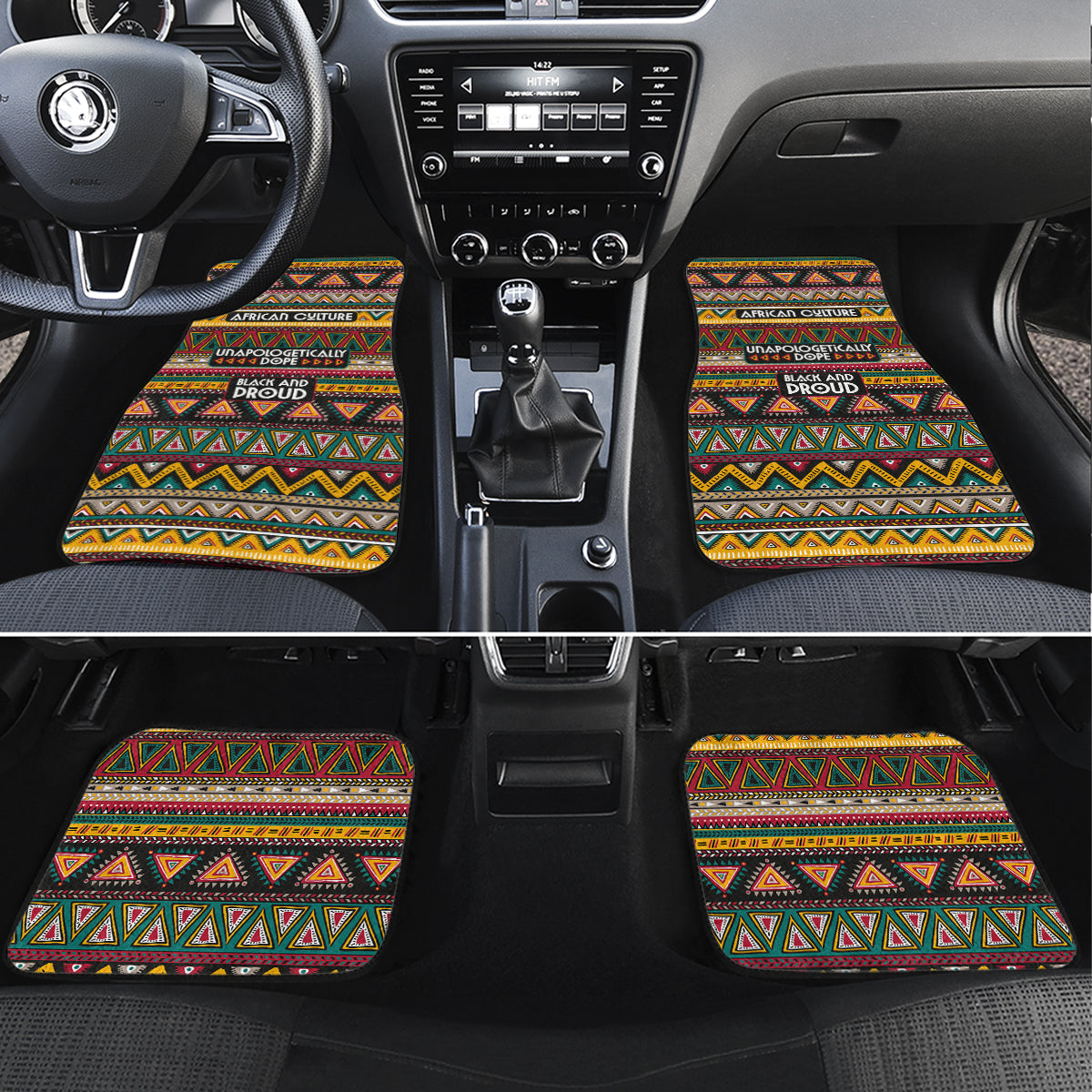 Colorful African Pattern Car Mats - Wonder Print Shop