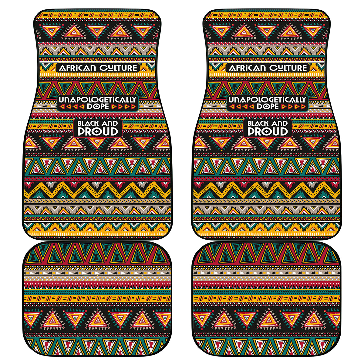 Colorful African Pattern Car Mats - Wonder Print Shop