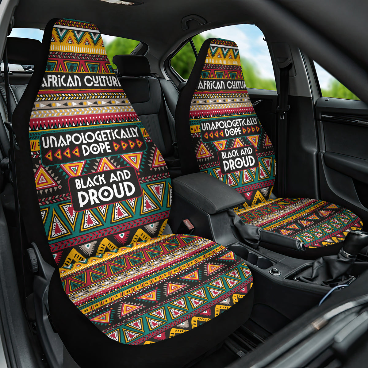 Colorful African Pattern Car Seat Cover - Wonder Print Shop