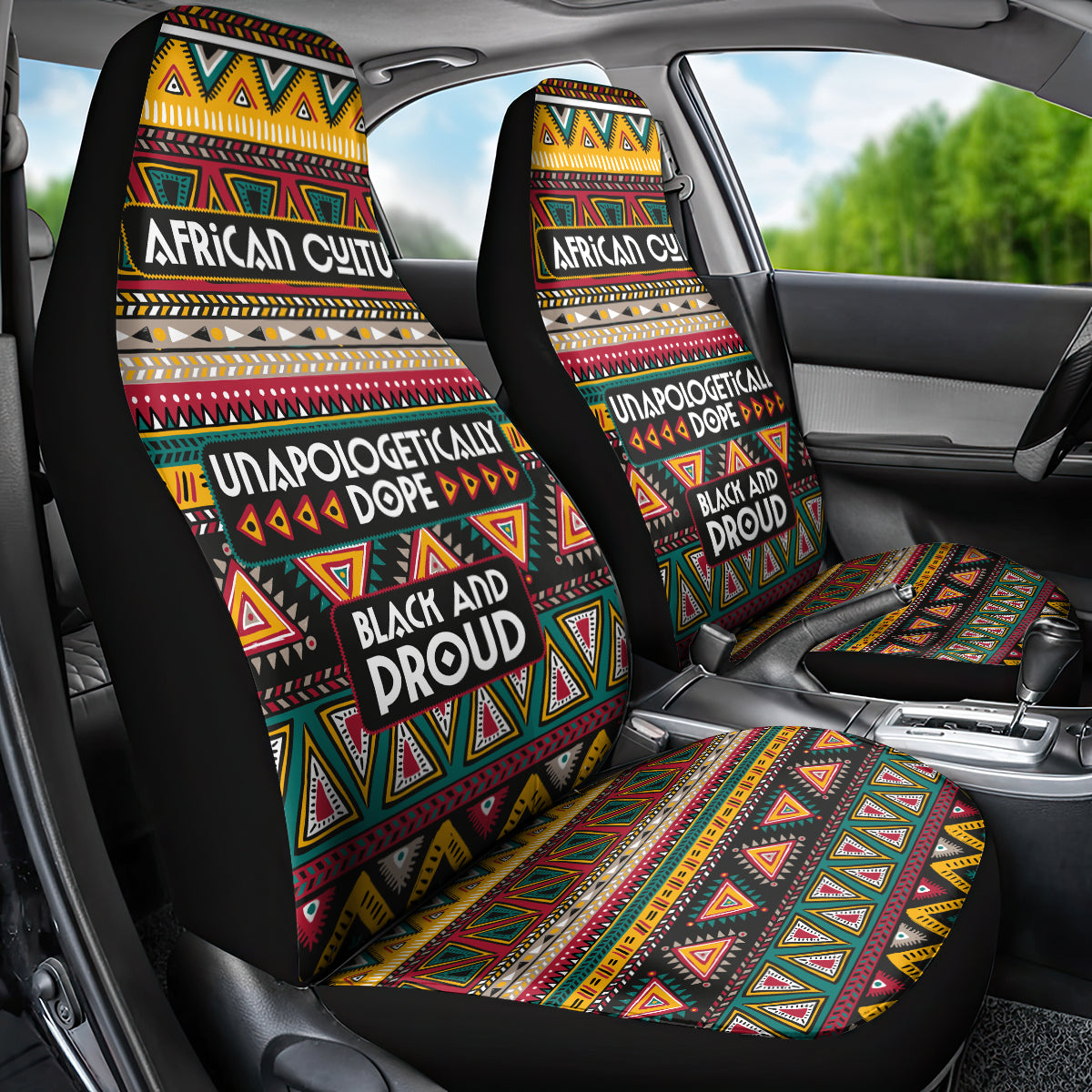 Colorful African Pattern Car Seat Cover - Wonder Print Shop