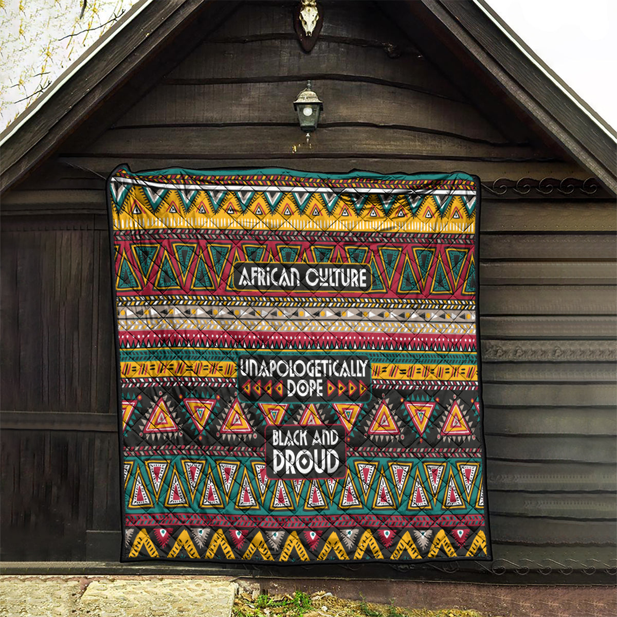 Colorful African Pattern Quilt - Wonder Print Shop
