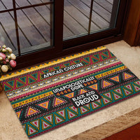 Colorful African Pattern Rubber Doormat - Wonder Print Shop