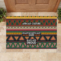 Colorful African Pattern Rubber Doormat - Wonder Print Shop