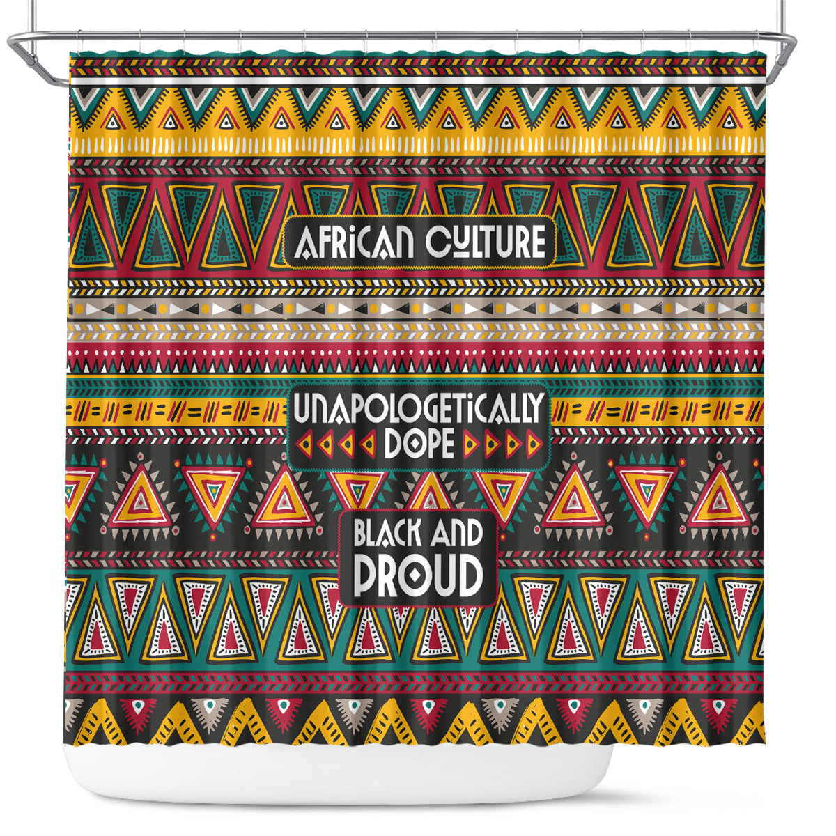 Colorful African Pattern Shower Curtain