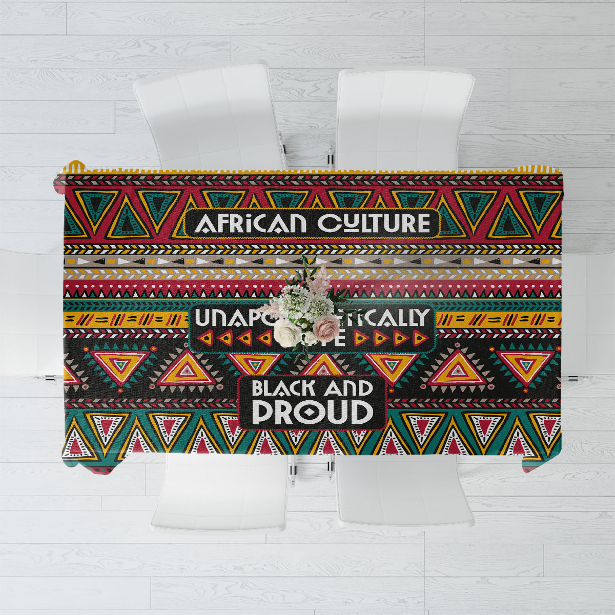 Colorful African Pattern Tablecloth - Wonder Print Shop