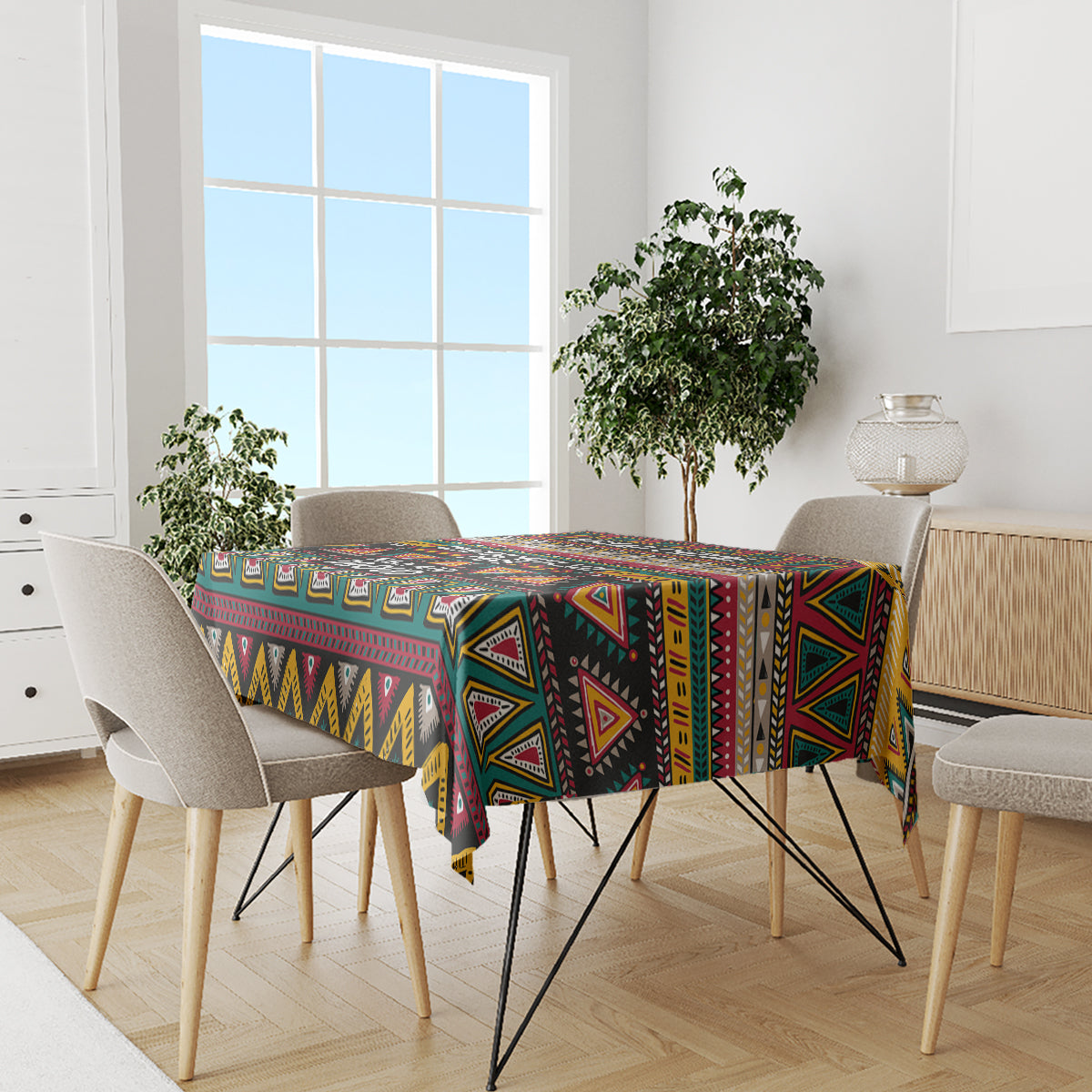 Colorful African Pattern Tablecloth - Wonder Print Shop