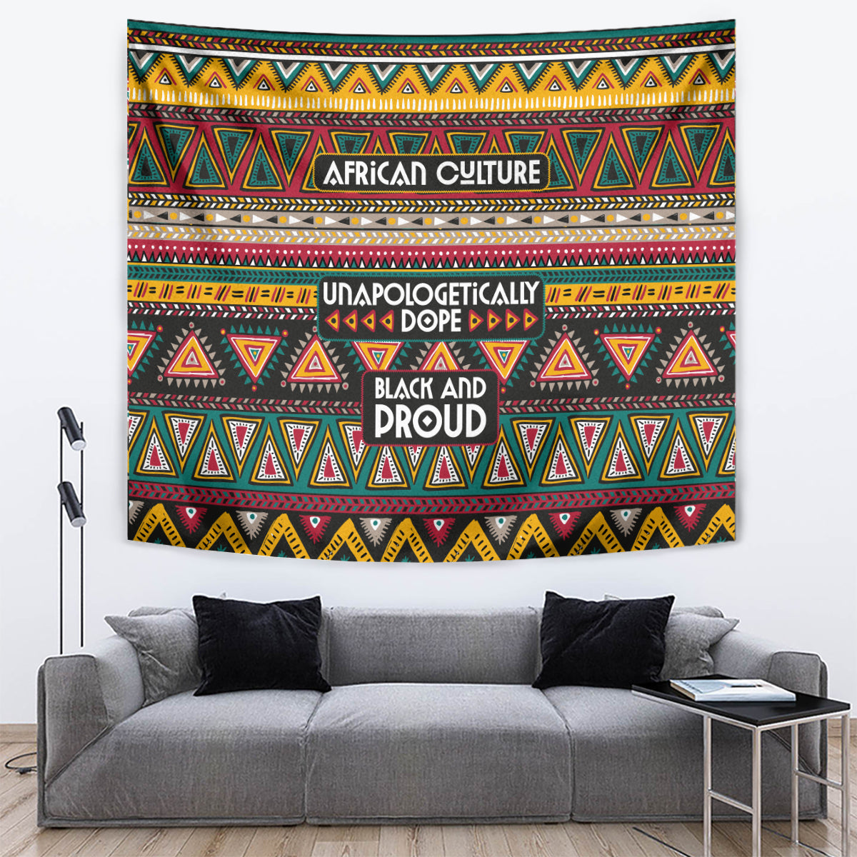 Colorful African Pattern Tapestry - Wonder Print Shop
