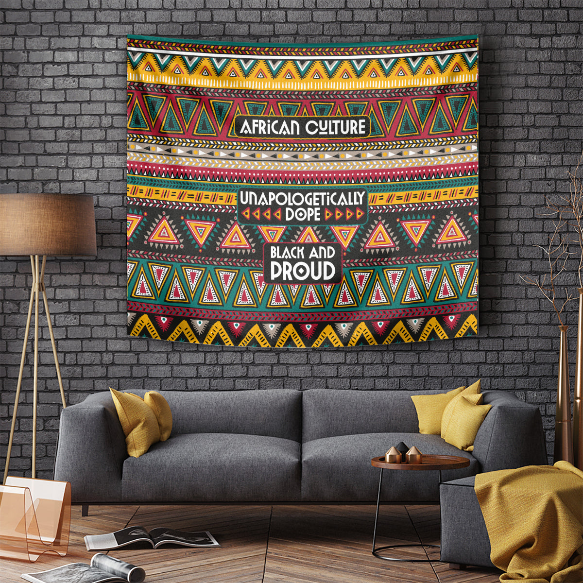 Colorful African Pattern Tapestry - Wonder Print Shop