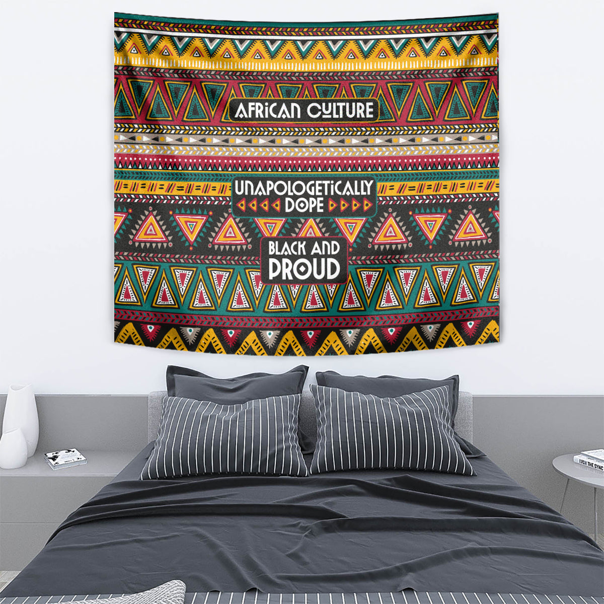Colorful African Pattern Tapestry - Wonder Print Shop