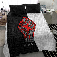 Personalized Civil Rights Movement Justice Fist Bedding Set - Wonder Print Shop