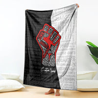 Personalized Civil Rights Movement Justice Fist Blanket