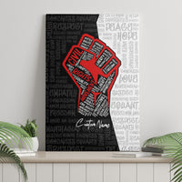 Personalized Civil Rights Movement Justice Fist Canvas Wall Art - Wonder Print Shop