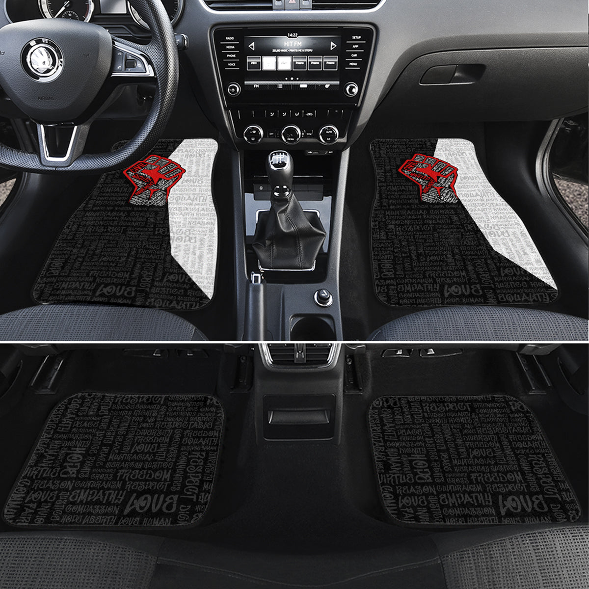 Personalized Civil Rights Movement Justice Fist Car Mats - Wonder Print Shop