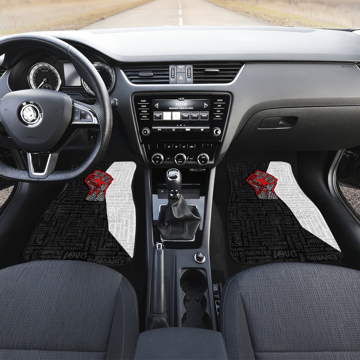 Personalized Civil Rights Movement Justice Fist Car Mats - Wonder Print Shop