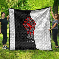 Personalized Civil Rights Movement Justice Fist Quilt - Wonder Print Shop