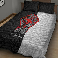 Personalized Civil Rights Movement Justice Fist Quilt Bed Set - Wonder Print Shop