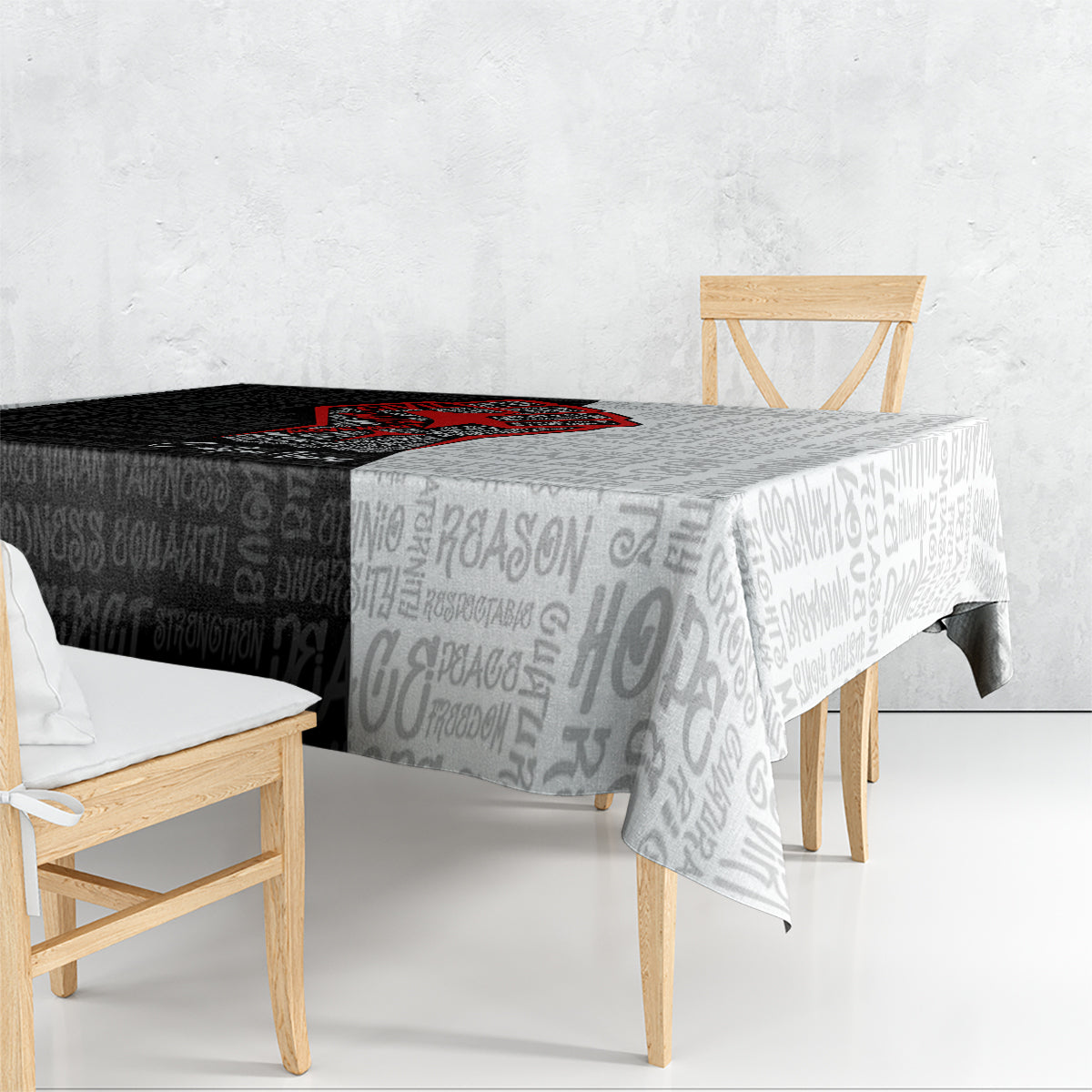 Personalized Civil Rights Movement Justice Fist Tablecloth - Wonder Print Shop