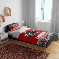 Haida Hockey Canada Bedding Set Maple Leaf