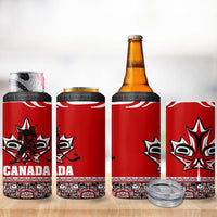 Haida Hockey Canada 4 in 1 Can Cooler Tumbler Maple Leaf