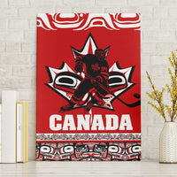 Haida Hockey Canada Canvas Wall Art Maple Leaf