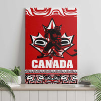 Haida Hockey Canada Canvas Wall Art Maple Leaf