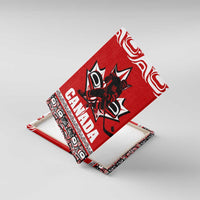 Haida Hockey Canada Canvas Wall Art Maple Leaf