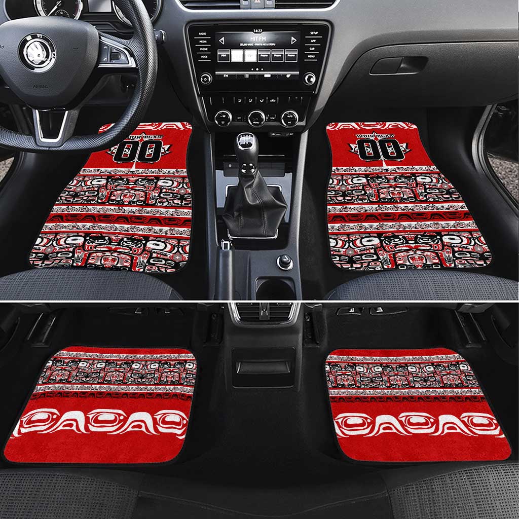 Haida Hockey Canada Car Mats Maple Leaf