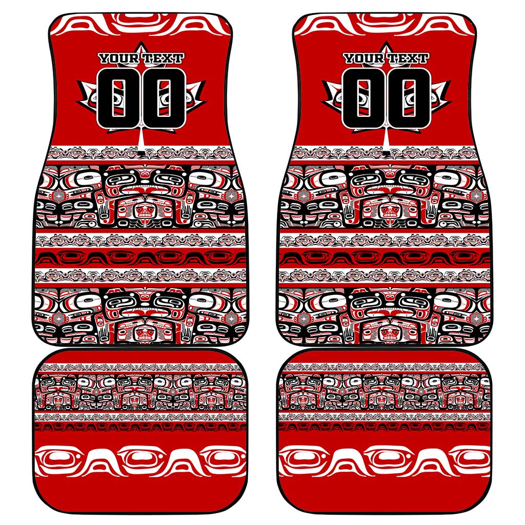 Haida Hockey Canada Car Mats Maple Leaf