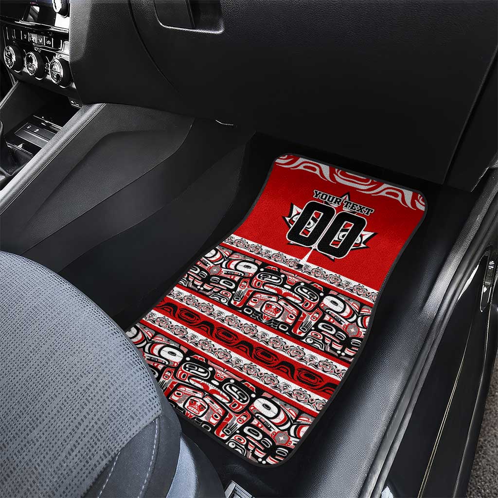 Haida Hockey Canada Car Mats Maple Leaf