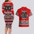 Haida Hockey Canada Couples Matching Long Sleeve Bodycon Dress and Hawaiian Shirt Maple Leaf