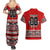 Haida Hockey Canada Couples Matching Summer Maxi Dress and Hawaiian Shirt Maple Leaf