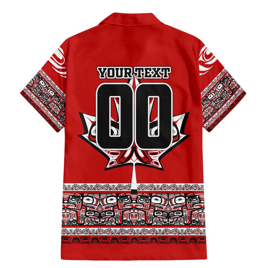 Haida Hockey Canada Family Matching Mermaid Dress and Hawaiian Shirt Maple Leaf