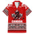Haida Hockey Canada Family Matching Off The Shoulder Long Sleeve Dress and Hawaiian Shirt Maple Leaf