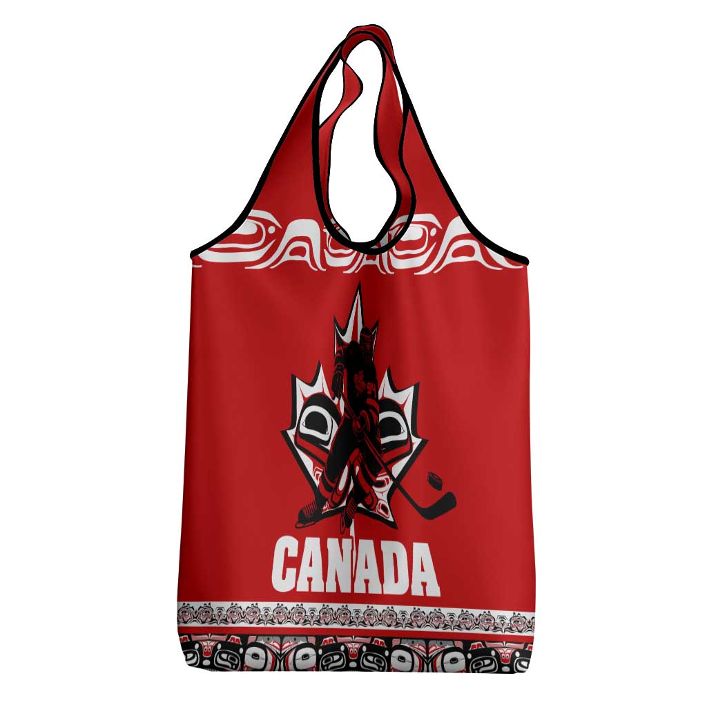 Haida Hockey Canada Grocery Bag Maple Leaf