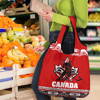 Haida Hockey Canada Grocery Bag Maple Leaf