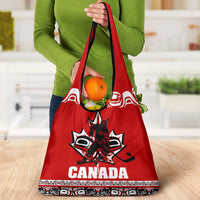 Haida Hockey Canada Grocery Bag Maple Leaf
