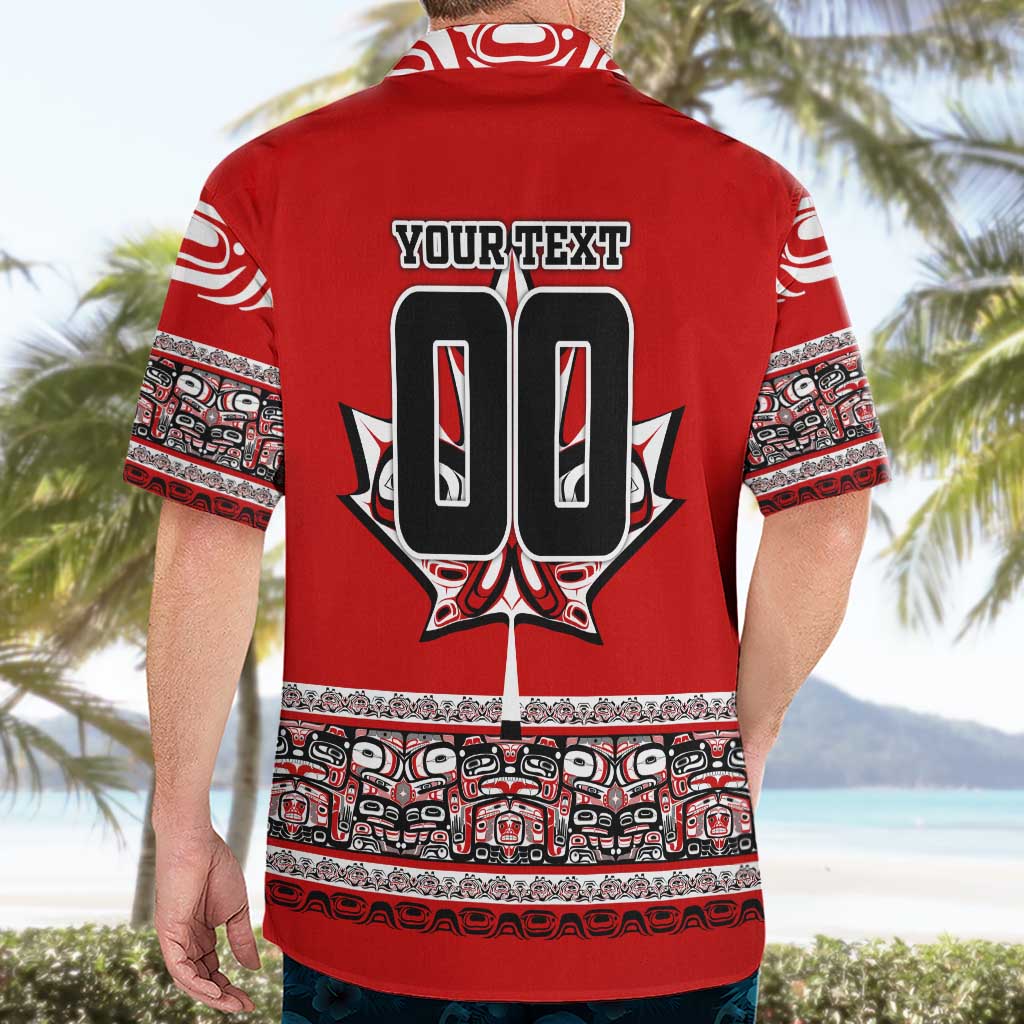 Haida Hockey Canada Hawaiian Shirt Maple Leaf