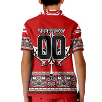 Haida Hockey Canada Kid Polo Shirt Maple Leaf