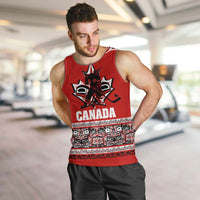 Haida Hockey Canada Men Tank Top Maple Leaf