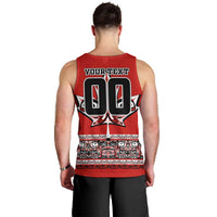 Haida Hockey Canada Men Tank Top Maple Leaf