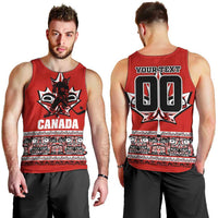 Haida Hockey Canada Men Tank Top Maple Leaf