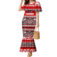 Haida Hockey Canada Mermaid Dress Maple Leaf