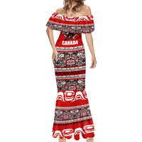 Haida Hockey Canada Mermaid Dress Maple Leaf