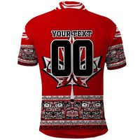 Haida Hockey Canada Polo Shirt Maple Leaf