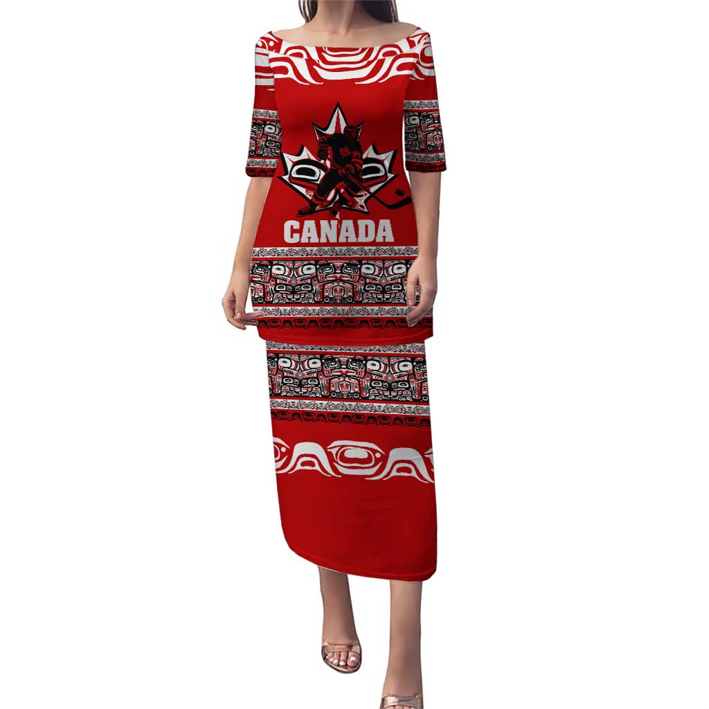 Haida Hockey Canada Puletasi Maple Leaf
