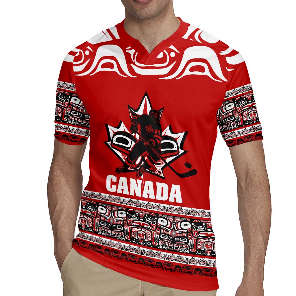 Haida Hockey Canada Rugby Jersey Maple Leaf